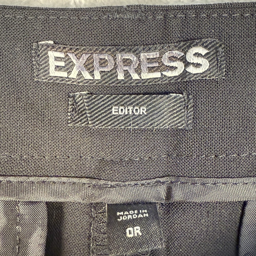 EXPRESS EDITOR Barely Boot Low Rise Black Pants W… - image 7